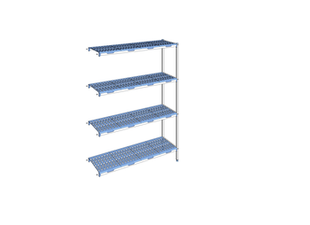 RAYONNAGE CLAYETTES POLY ANGLE 4N L1553XP400XH205
