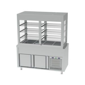 SELF CUVE FROIDE AVEC VITRINE 4BACS RESERVE FROIDE