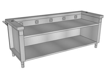 MEUBLE ANIMATION AVEC PLANCHER 2260 EMB TULIPEE O3