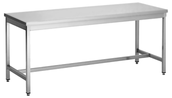 TABLE ADOSSEE INOX 304,PIEDS