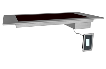 MEUBLE VITRO DESSUS LISSE 1330 3GN1/1 IDECO3