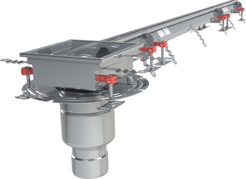 CANIVEAU MODUL 20 - L2000 - HAUT70/80 - INOX 304