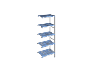 RAYONNAGE CLAYETTES POLY ANGLE 5N L 749XP400XH205