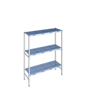 RAYONNAGE CLAYETTES POLY LIGNE 3N L1494XP400XH175