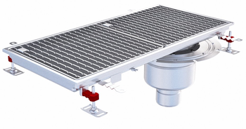 CANIVEAU EPUR INOX COMPLET H-FIRST / A BARREAUX