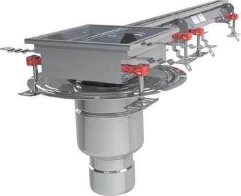 CANIVEAU MODUL 20 - L1000 - HAUT70/75 - INOX 304