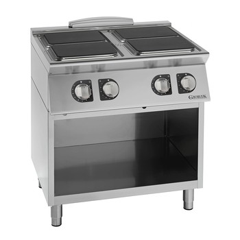 FOURNEAU PLAQUE ÉLECTRIQUE CARRÉE, 4 FEUX