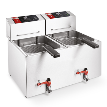 FRITEUSE DE TABLE - ÉLÉCTRIQUE - 2 X 7 LITRES - 23