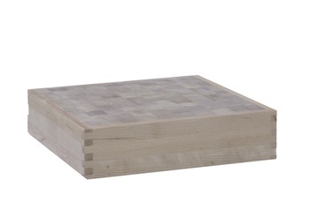 BILLOT BOIS 600X600X150 RÉVERSIBLE SANS CEINTURE