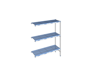 RAYONNAGE CLAYETTES POLY ANGLE 3N L1453XP400XH175