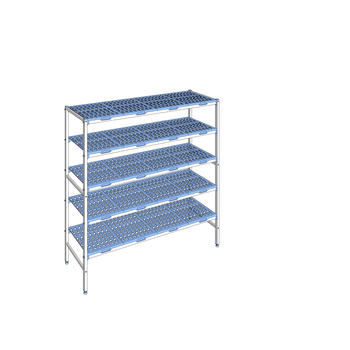 RAYONNAGE CLAYETTES POLY LIGNE 5N L1796XP500XH175