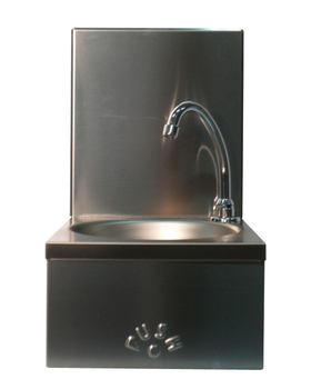 LAVE MAINS INOX 304 AVEC DOSSERET, COMMANDE AU