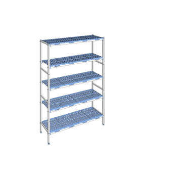 RAYONNAGE CLAYETTES POLY LIGNE 5N L1494XP400XH205