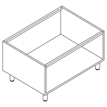 SOUBASSEMENT OUVERT 120X835X650