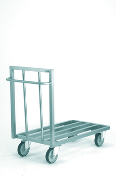 CHARIOT INOX PLATE-FORME A CLAIRES-VOIES 1200X600