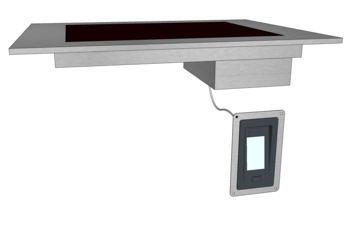 MEUBLE VITRO DESSUS LISSE 930 2GN1/1 IDECO3
