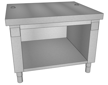 MEUBLE NEUTRE PLANCHER 950 DESSUS EMB TULIPEE B3