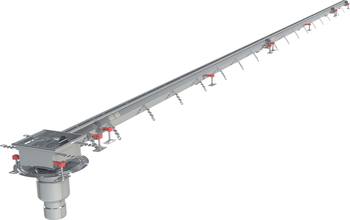 CANIVEAU MODUL 20 - L7500 - HAUT75/100 - INOX 304