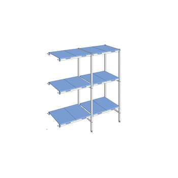 RAYONNAGE CLAYETTES POLY ANGLE 3N L1687XP500XH1750