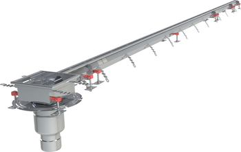 CANIVEAU MODUL 20 - L5000 - HAUT70/90 - INOX 304