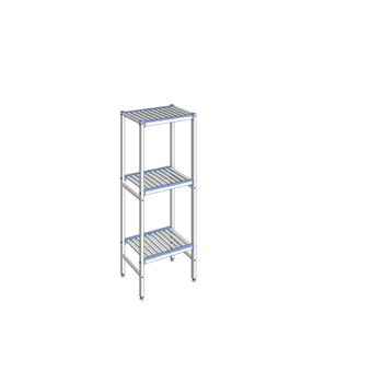 RAYONNAGE CLAYETTES ALU LIGNE 3N L 690XP400XH1750