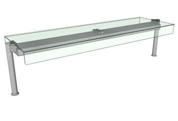PRESENTOIR NEUTRE PH 2 FACES POUR MEUBLE L.1600 O3