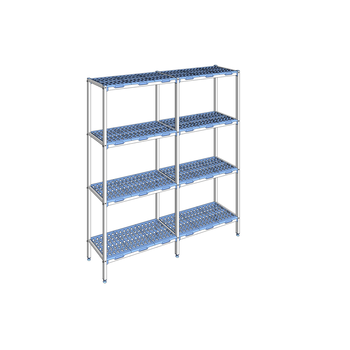 RAYONNAGE CLAYETTES POLY LIGNE 4N L1932XP400XH205