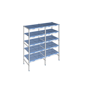 RAYONNAGE CLAYETTES POLY LIGNE 5N L1728XP500XH175