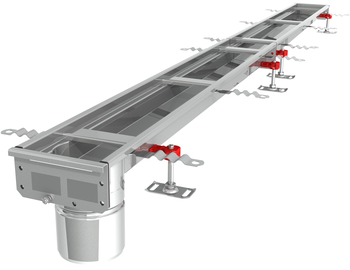 CANIVEAU MODUL 125 - L2000 - HAUT50/65 - INOX 304