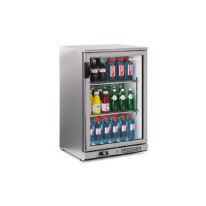 ARRIERE BAR SERIE ERV INOX 1 PORTE VITRÉE