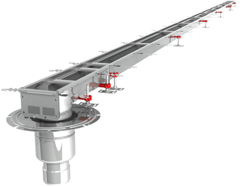 CANIVEAU MODUL 125 - L7500 - HAUT50/95 - INOX 304