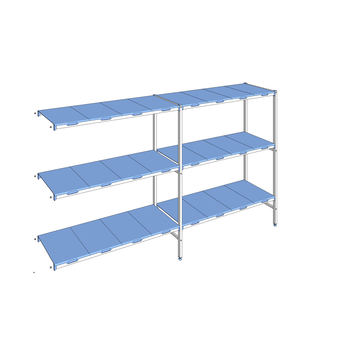 RAYONNAGE CLAYETTES POLY ANGLE 3N L3095XP500XH1750