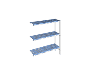 RAYONNAGE CLAYETTES POLY ANGLE 3N L1553XP400XH175