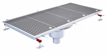 CANIVEAU EPUR INOX COMPLET H-FIRST / A BARREAUX