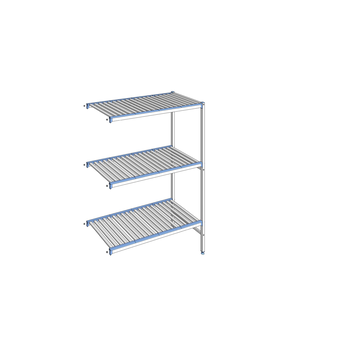 RAYONNAGE CLAYETTES ALU ANGLE 3N L1251XP560XH1750