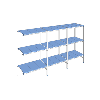 RAYONNAGE CLAYETTES POLY ANGLE 3N L3131XP500XH1750