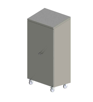 ARMOIRE 1400X600 2 PORTES BATTANTES 3 ETAGERES SER