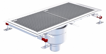 CANIVEAU EPUR INOX COMPLET SOL SOUPLE /CAILLEBOTIS