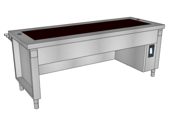 MEUBLE VITRO EMB TULIPEE L.2260 6GN1/1 DL O3