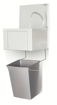 POUBELLE POLYPRO LAVE-MAINS AVEC ACCROCHAGE