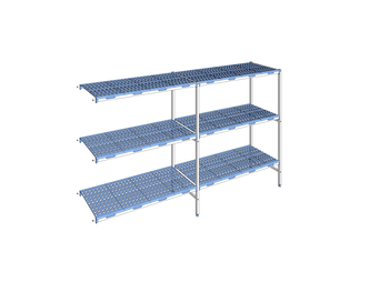 RAYONNAGE CLAYETTES POLY ANGLE 3N L2995XP560XH175