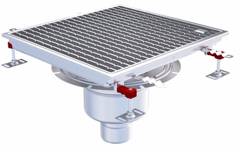 CANIVEAU EPUR INOX COMPLET H-FIRST / A BARREAUX
