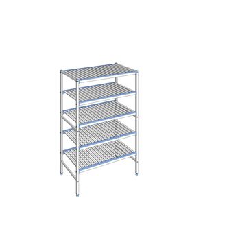 RAYONNAGE CLAYETTES ALU LIGNE 5N L1192XP560XH1750
