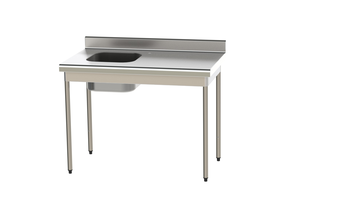 TABLE DU CHEF RAYONNEE 2000X700 , 1 CUVE 400X400X2