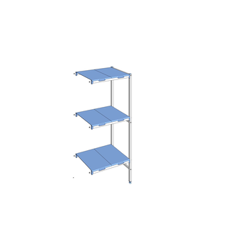 RAYONNAGE CLAYETTES POLY ANGLE 3N L 749XP500XH1750