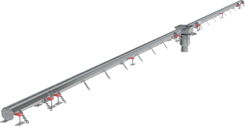 CANIVEAU MODUL 20 - L8000 - HAUT75/90 - INOX 304