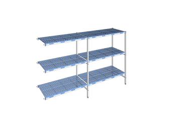 RAYONNAGE CLAYETTES POLY ANGLE 3N L2895XP560XH175