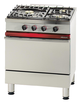 FOURNEAU AMB.DE 700 3 FEUX +FOUR GAZ