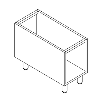 SOUBASSEMENT OUVERT 400X635X650