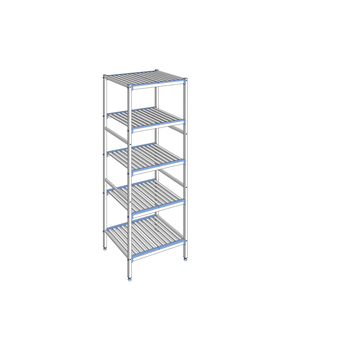 RAYONNAGE CLAYETTES ALU LIGNE 5N L 790XP560XH2050